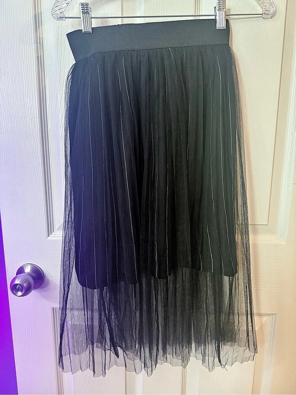 Black Tulle Maxi Skirt Size Small